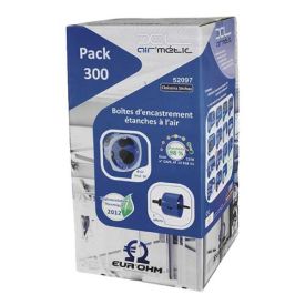 Lot de 300 boîtes d'encastrements Eurohm XL Air'métic étanche à l'air D67 P50mm + scie cloche