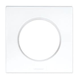 EUROHM Square Plaque simple blanc - 60295