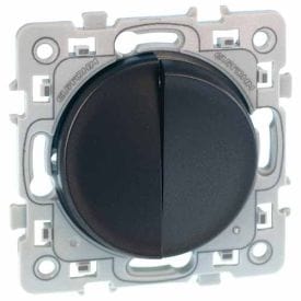 EUROHM Square Interrupteur double va et vient anthracite - 60310