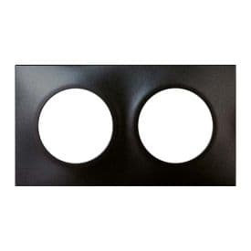 Plaque double EUROHM Square anthracite - 60397