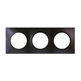 EUROHM Square Plaque triple anthracite - 60398