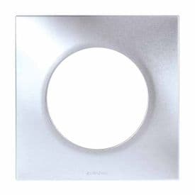 EUROHM Square Plaque simple silver - 60490