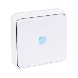 EUROHM Oxxo Interrupteur va et vient lumineux étanche complet encastré blanc IP55 - 60889