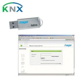 HAGER KNX Clé d'accès à distance pour serveur IP Domovea - TJ550