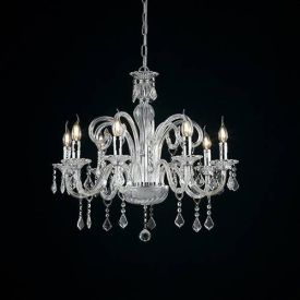 LUCE DESIGN Suspension E14 Cristallo 230V 135x70x65cm chrome - I-246-00900