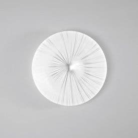 LUCE DESIGN Plafonnier LED Agora 230V 40W 4125lm CCT Ø50x50cm blanc argent - I-AGORA-PL50