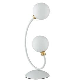 LUCE DESIGN Lampe de table G9 Aida 230V 45x18x18cm or blanc - I-AIDA-L2