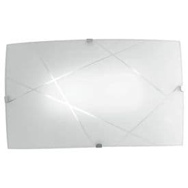 LUCE DESIGN Applique LED Alexia 230V 12W 1350lm CCT 18x30x6cm blanc-chrome - I-ALEXIA-AP