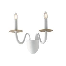 LUCE DESIGN Applique E14 Armstrong 230V 45x36x26cm blanc - I-ARMSTRONG-AP2 BCO