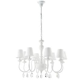 LUCE DESIGN Suspension E14 Arthur 230V 140x88x60cm blanc - I-ARTHUR-8