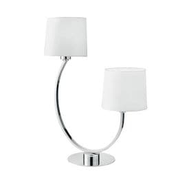 LUCE DESIGN Lampe de table E27 Astoria 230V 59x43x43cm chrome - I-ASTORIA-L2