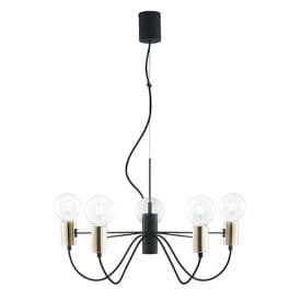 LUCE DESIGN Suspension E27 Axon 230V 143x60x23cm noir or - I-AXON-S5