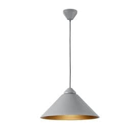 LUCE DESIGN Suspension E27 Bigbang 230V Ø49x183,5cm gris - I-BIGBANG-S-GR