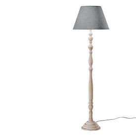 LUCE DESIGN Lampadaire E27 Bourlesque 230V 155x45x45cm bois - I-BOURLESQUE-PT