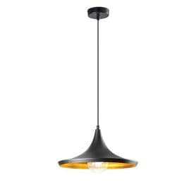 LUCE DESIGN Suspension E27 Broadway 230V 120x35x18,5cm noir - I-BROADWAY-S1