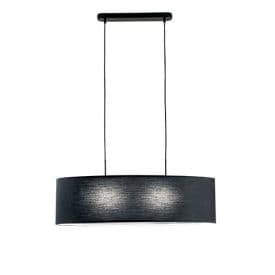 LUCE DESIGN Suspension E27 Capital 230V Ø78x150cm noir - I-CAPITAL-S78-NER