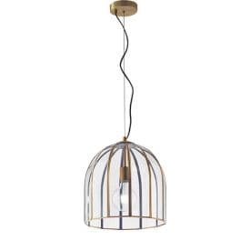 LUCE DESIGN Suspension E27 Chester 230V 31,5x30x30cm laiton - I-CHESTER-L