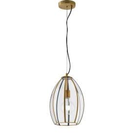 LUCE DESIGN Suspension E27 Chester 230V 33,5x23x23cm laiton - I-CHESTER-M