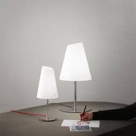 LUCE DESIGN Lampe de table E27 Ermes 230V 65x31x31cm blanc noir - I-ERMES-LG1-CN