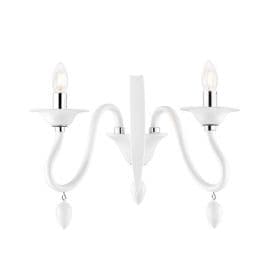 LUCE DESIGN Applique E14 Estefan 230V 39x29x23cm blanc - I-ESTEFAN-AP2 BCO