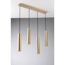 LUCE DESIGN Suspension GU10 Fluke 230V 200x6x6cm or - I-FLUKE-S4 ORO