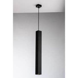 LUCE DESIGN Suspension GU10 Fluke 230V 200x6x6cm noir - I-FLUKE-SQ NERO