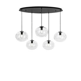 LUCE DESIGN Suspension E27 Galaxy 230V 150x119,5x78,5cm noir - I-GALAXY-S5