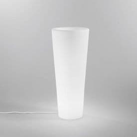 INTEC Vase lumineux E27 Geco 230V 90x38x38cm blanc - sans ampoule - I-GECO-VASO-E-R-XL