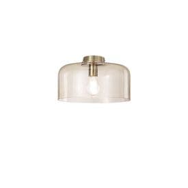 LUCE DESIGN Plafonnier E27 Gibus 230V Ø30x23cm ambre - I-GIBUS-PL30 AMB