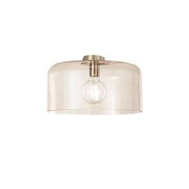 LUCE DESIGN Plafonnier E27 Gibus 230V Ø40x18cm ambre - I-GIBUS-PL40 AMB