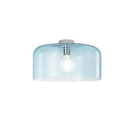 LUCE DESIGN Plafonnier E27 Gibus 230V Ø40x18cm bleu - I-GIBUS-PL40 BLU