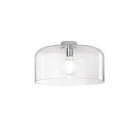 LUCE DESIGN Plafonnier E27 Gibus 230V Ø40x18cm transparrent - I-GIBUS-PL40 TR