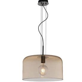 LUCE DESIGN Suspension E27 Gibus 230V 150x40x40cm ambre - I-GIBUS-S40 AMB