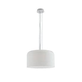 LUCE DESIGN Suspension E27 Gibus 230V 150x40x40cm blanc - I-GIBUS-S40 BCO