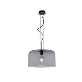 LUCE DESIGN Suspension E27 Gibus 230V 150x40x40cm gris - I-GIBUS-S40 GR