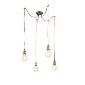 LUCE DESIGN Suspension E27 Groove 230V 250x16x16cm cuivre - I-GROOVE-S4