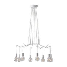 LUCE DESIGN Suspension E27 Habitat 230V 120x85x85cm blanc - I-HABITAT-S8 BCO