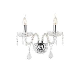 LUCE DESIGN Applique E14 Incanto 230V 40x34x18cm chrome - I-INCANTO-AP2