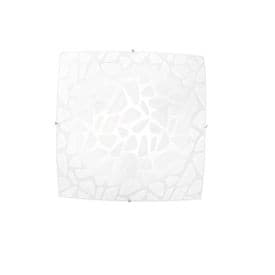 LUCE DESIGN Plafonnier E27 Island 230V 40x40x10cm blanc - I-ISLAND-PL40