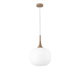 LUCE DESIGN Suspension E27 Jaipur 230V 150x30x25cm bois blanc  - I-JAIPUR-S30-BCO