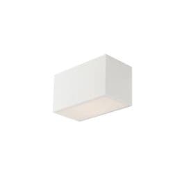 INTEC Plafonnier E14 Living 230V 23x12x13cm en plâtre blanc - I-LIVING-PL23