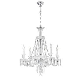 LUCE DESIGN Suspension E14 Louvre 230V 167x74x72cm chrome - I-LOUVRE-6