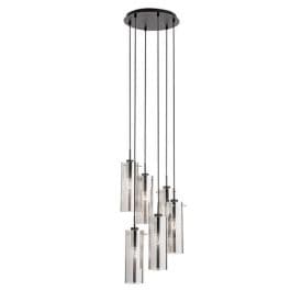 LUCE DESIGN Suspension E27 Magic 230V Ø35x150cm noir - I-MAGIC-S6-NER