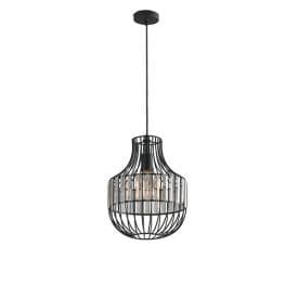 LUCE DESIGN Suspension E27 Opium 230V 120x30x36,4cm noir - I-OPIUM-S1 A