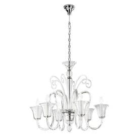 LUCE DESIGN Suspension E14 Palace 230V 205x80x78cm chrome - I-PALACE-6