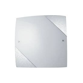 LUCE DESIGN Plafonnier E27 Paris 230V 40x40x7,5cm argent - I-PARIS-4040 SIL