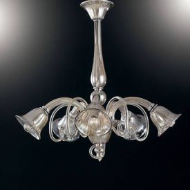 LUCE DESIGN Suspension E14 Poseidon 230V 65x72x65cm champagne - I-POSEIDON-5