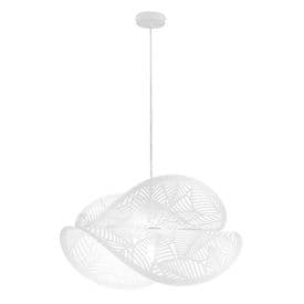 LUCE DESIGN Suspension E27 Rhei-Leaf 230V 150x60x33cm blanc - I-RHEI-LEAF-S5060