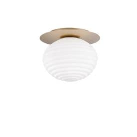 LUCE DESIGN Plafonnier E27 Ripple 230V Ø35x28cm or - I-RIPPLE-PL35-ORO