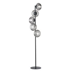 LUCE DESIGN Lampadaire E27 Ripple 230V 160x32,5x32,5cm noir - I-RIPPLE-PT5-NER